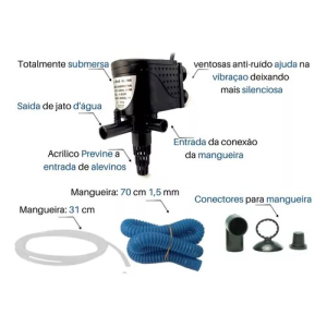 Bomba Submersa Xl-080 950l/h 127v Ace Pet 