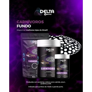 Ração Carnívoros de Fundo 454g G Delta Zbiotec