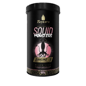 Ração Squid Monsters Sinking Black Line G 500g Poytara