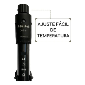 Termostato Com Aquecedor X-511 300w 110v Resistente a Choque Térmico Ace Pet 