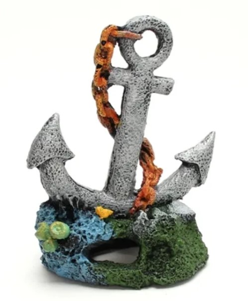 Enfeite Âncora Fragata 15x10x21 cm