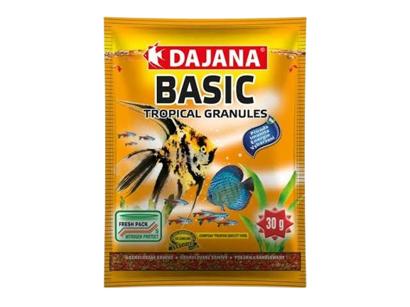 Ração Basic Tropical Granules Sache 30gr Dajana