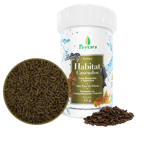 Ração Habitat Cascudo 145g Poytara