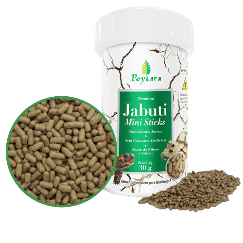 Ração Jabuti Mini Stick 75g Poytara