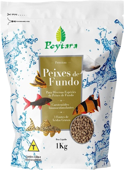 Ração Peixes de Fundo 1kg Poytara