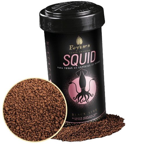 Ração Squid Black Line 90 g Poytara