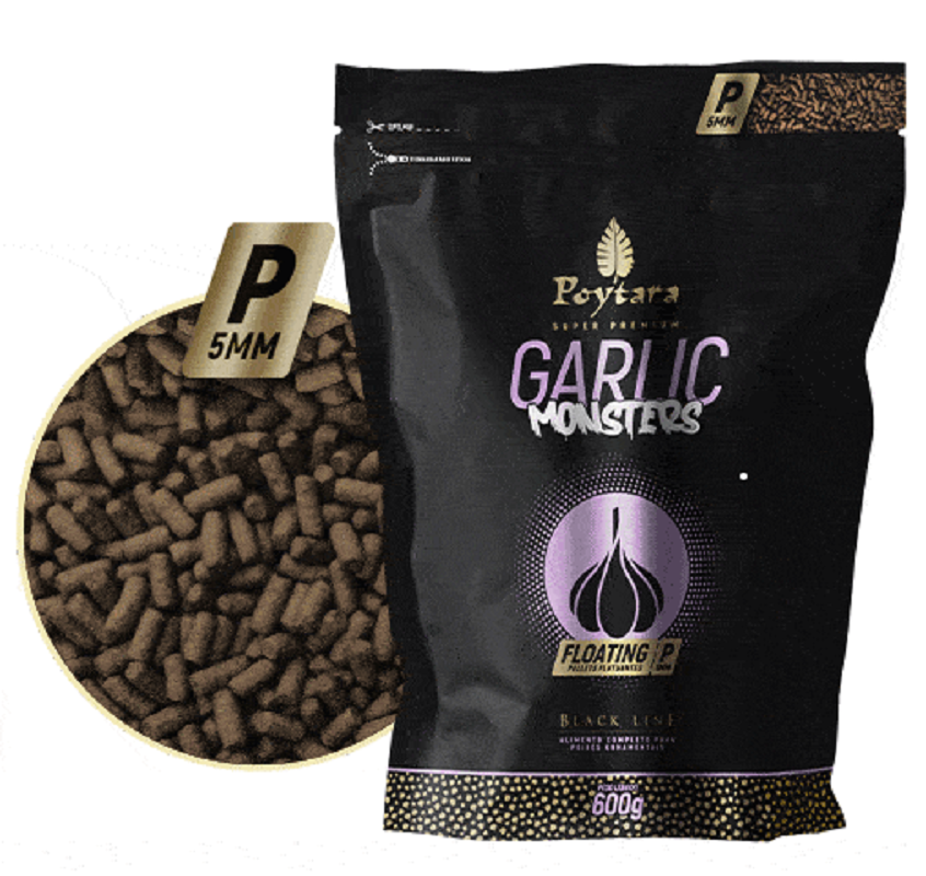 Ração Garlic Monsters Floating P 600g Poytara