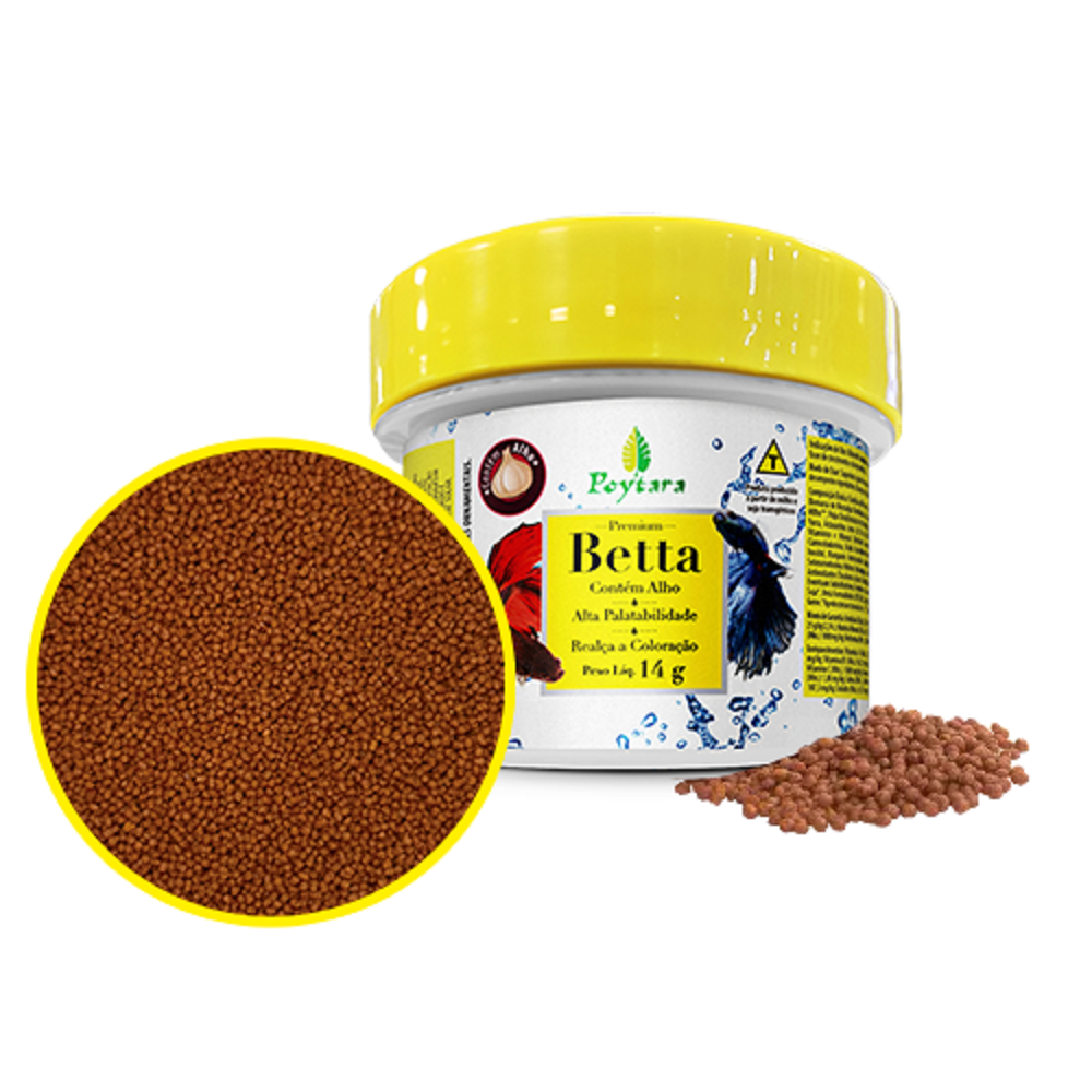Ração Betta 14g Poytara