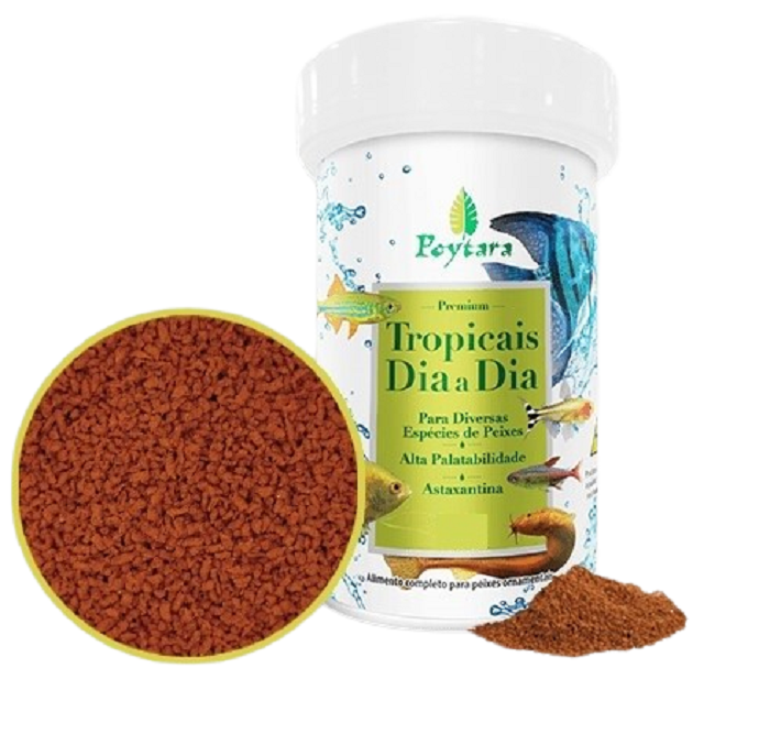Ração Tropicais Dia a Dia 420g Poytara