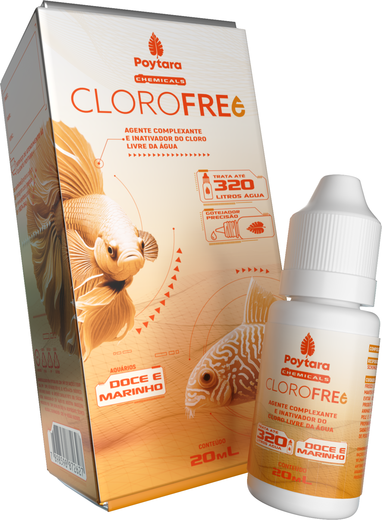 Condicionador CloroFree 20ml Poytara