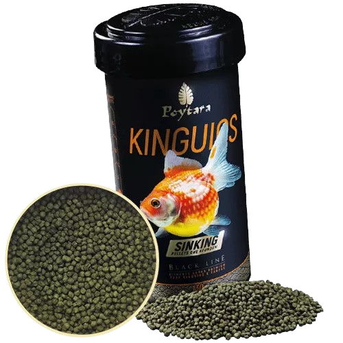 Ração Kinguio Black Line Sinking 130g Poytara