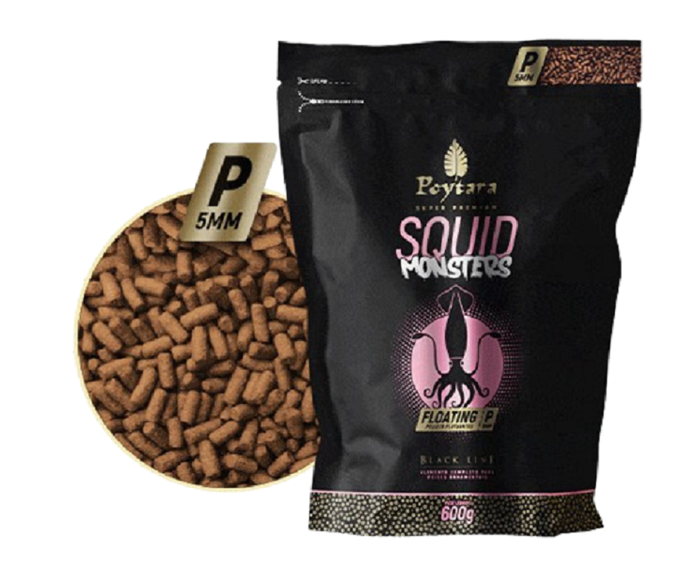 Ração Squid Monster Floating P 600g Poytara