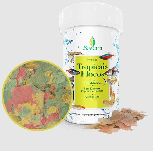 Ração Tropicais Flocos 10g Poytara