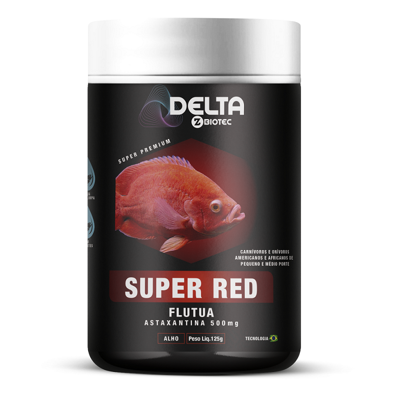 Ração Super Red 125g Delta Zbiotec
