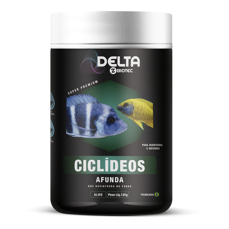 Ração Ciclídeos 125g Delta Zbiotec