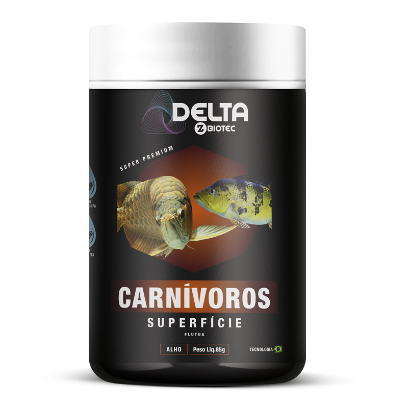 Ração Carnívoros de Superfície 85g Delta Zbiotec