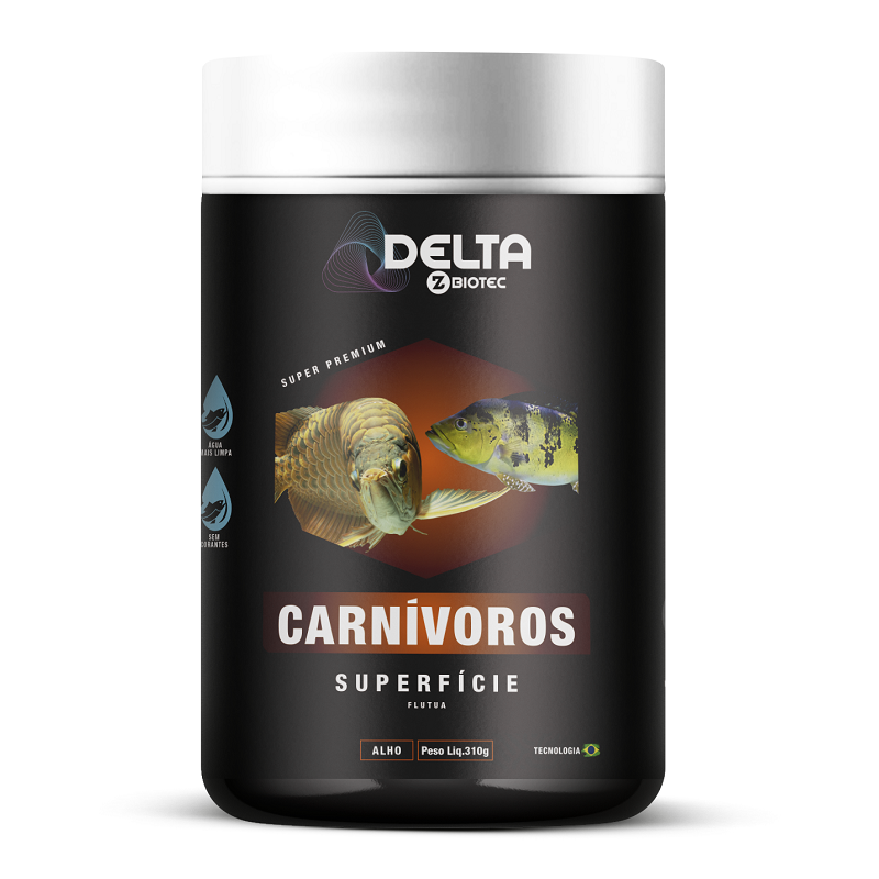 Ração Carnívoros de Superfície 310g Delta Zbiotec